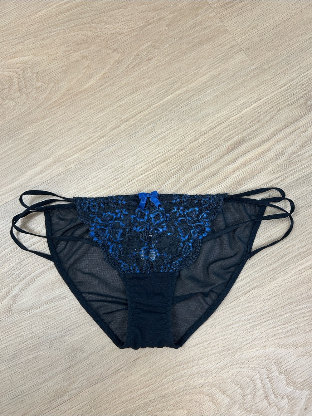 Adore Me Lace Mesh Strappy Panty XS
